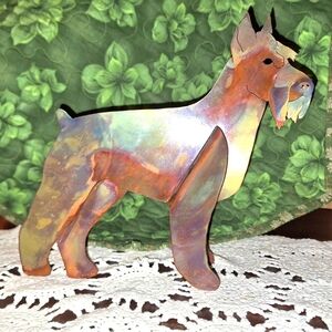 Metal Plasma Cut Scottish Terrier, Copper Wash Finish NWOT